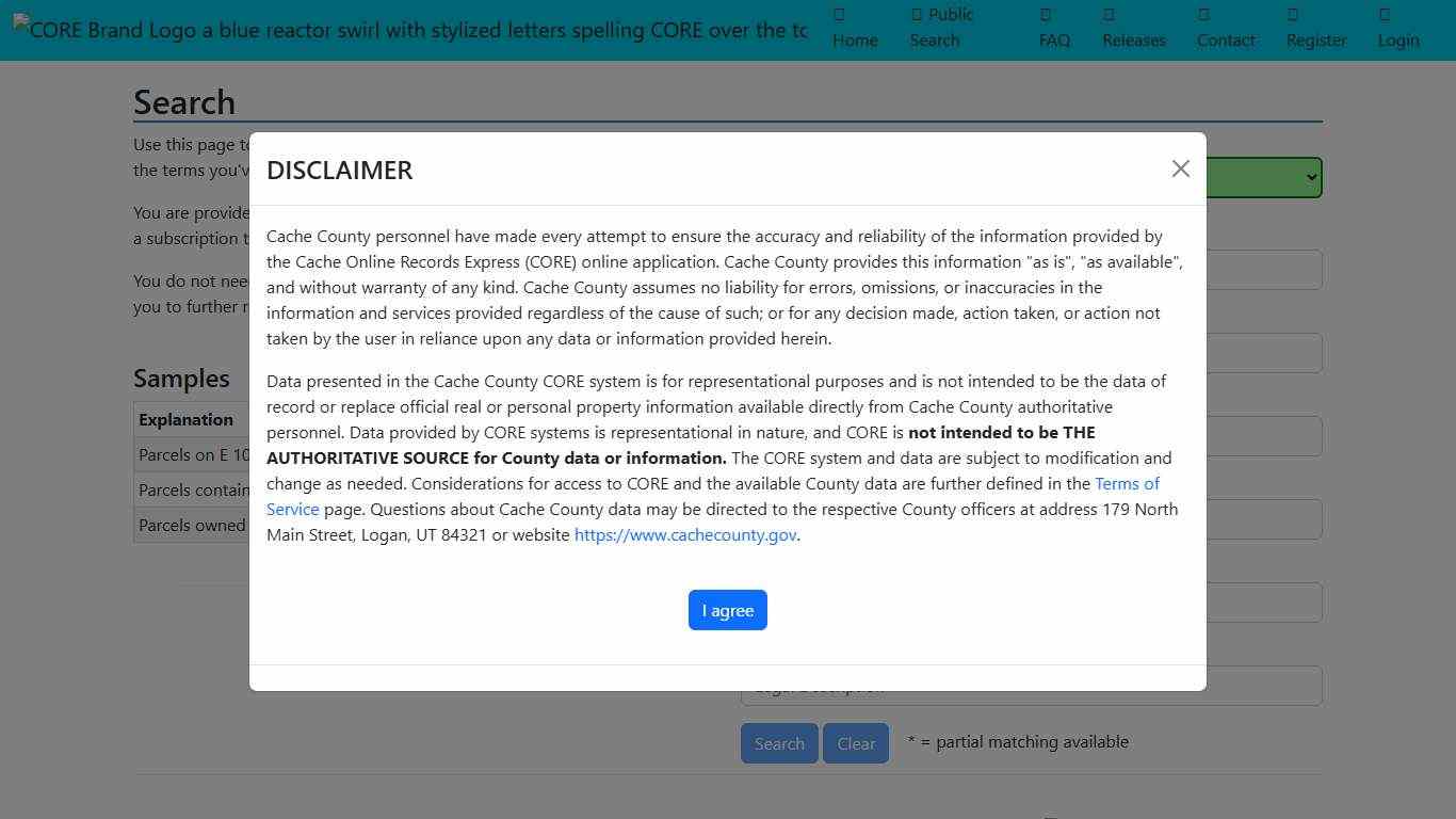 CORE - Public Search